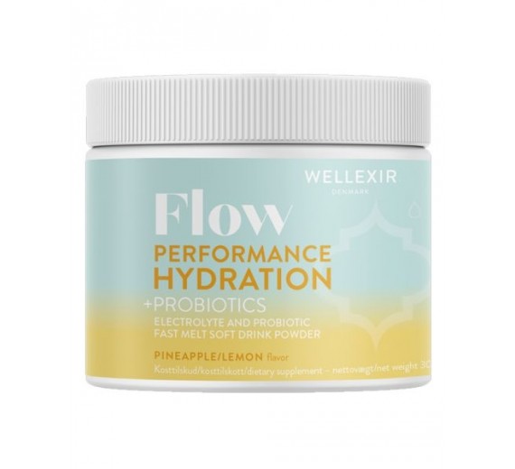 Wellexir Flow Performance Hydration Pineapple/Lemon Smag 300 g. - 60 portioner.
