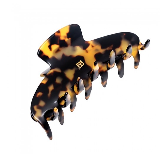 Balmain Cellulose Acetate Pince à Cheveux Large Tortouise Shell