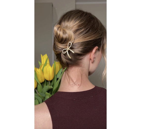 FionaFranchimonNo1HairpinRibbonMedSwarovskikrystallerGyldenguldfinish1stkiskenLIMITEDEDITION-02