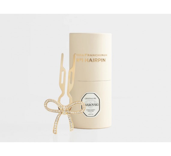 Fiona Franchimon No 1 Hairpin Ribbon – Med Swarovski krystaller - Gylden guld finish,1 stk. i æsken - LIMITED EDITION