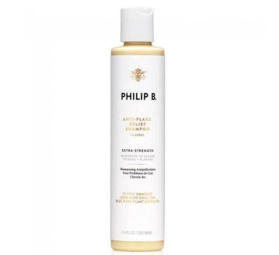 Philip B Anti-Flake Relief Shampoo Extra Strength 220 ml - PÅ GRUND AF LEVERINGSPROBLEMER, FORVENTES DEN FØRST PÅ LAGER I DET NYE ÅR.