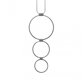 DanskCopenhagenTamara3CirclesNecklaceHematitePlating-20