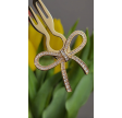 Fiona Franchimon No 1 Hairpin Ribbon – Med Swarovski krystaller - Gylden guld finish,1 stk. i æsken - LIMITED EDITION