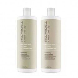 Paul Mitchell Clean beauty Everyday Shampoo og Conditioner liter sæt